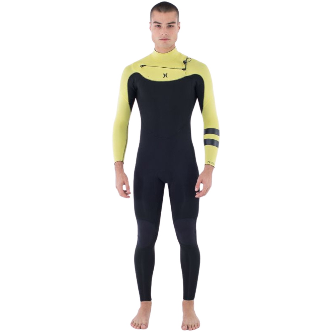 2025 Hurley Da Uomo Plus NIC II 4/3mm Chest Zip Muta MFS0014413 - Cream